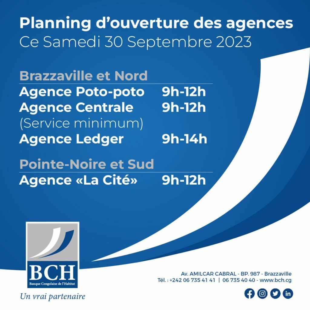 Planning Agence BCH